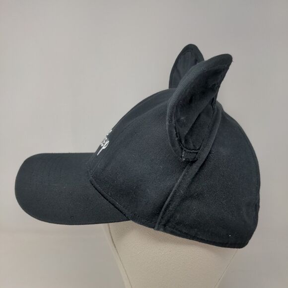 Disney Boy's Snapback Hat Black Adjustable Embroidered Logo Mickey Ears - Picture 3 of 10